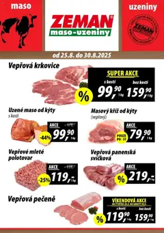 Náhled letáku Prodejny Zeman leták - Dačice od 25.08.2025