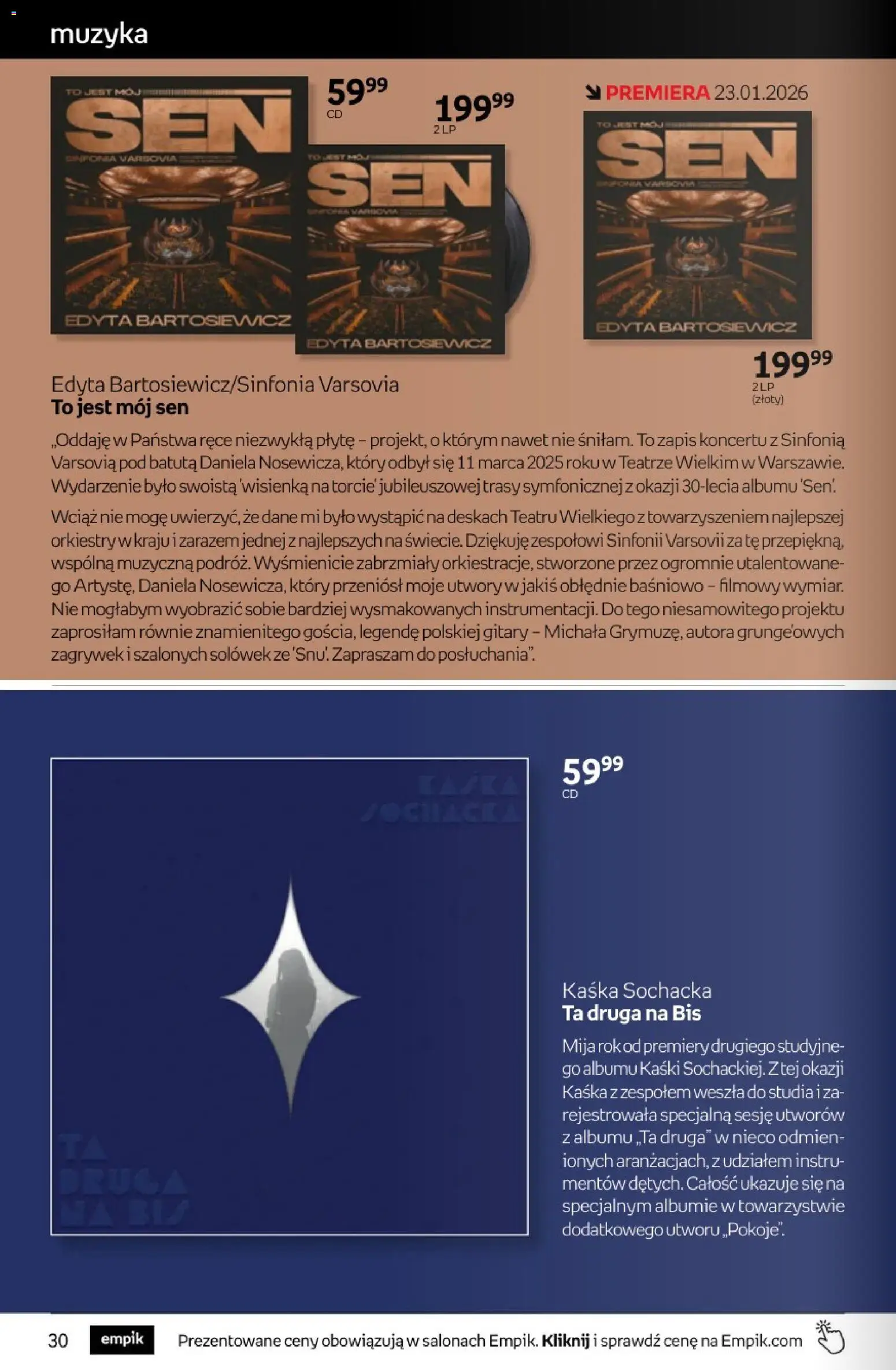 Empik promocje - Tom kultury Muzyka od 14.01.2026 | Strona: 6