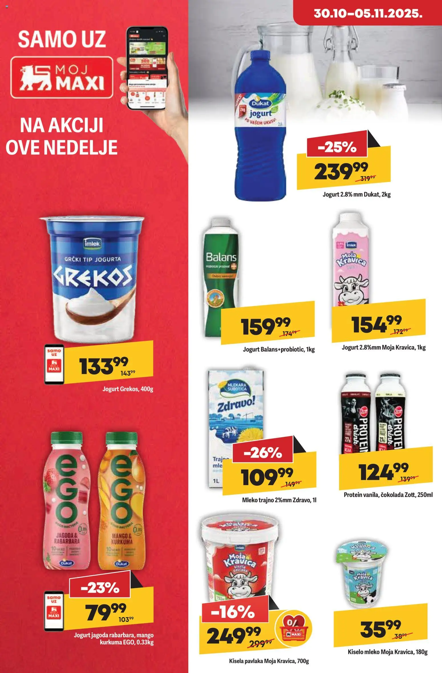 Maxi katalog - važi od 30.10.2025 | Strana: 18 | Proizvode: Kiselo mleko, Jagoda, Čokolada, Pavlaka