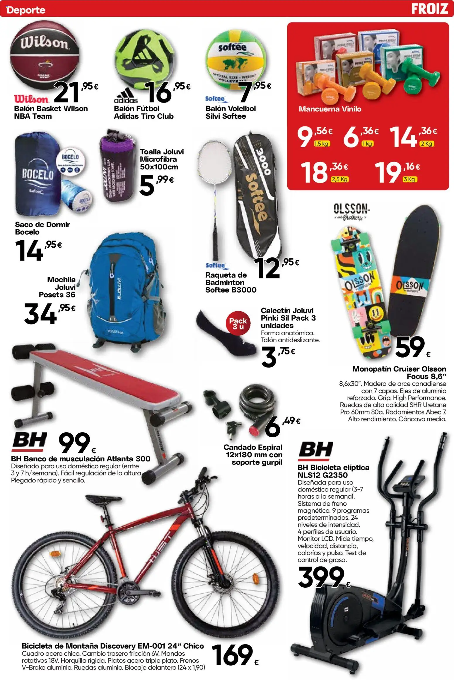 Froiz - Folleto Hiper │ válido desde el 25.02.2026 | Página: 10 | Productos: Horquilla, Mochila, Saco de dormir, Monitor