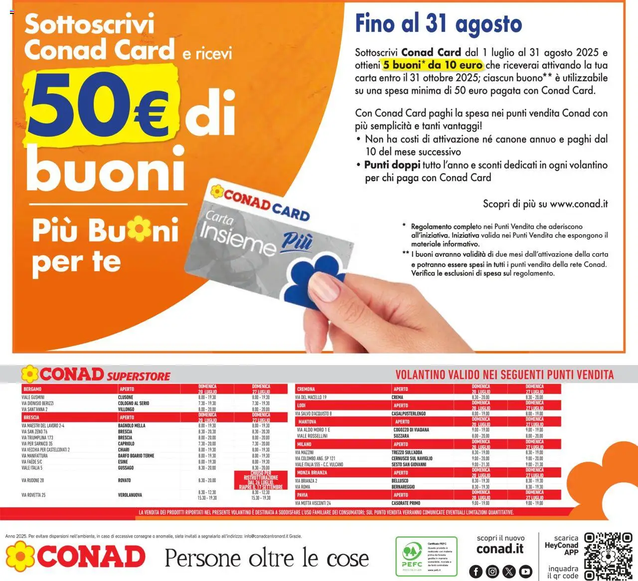Volantino Conad del 16.07.2025 | Pagina: 42 | Prodotti: Crema, Tè