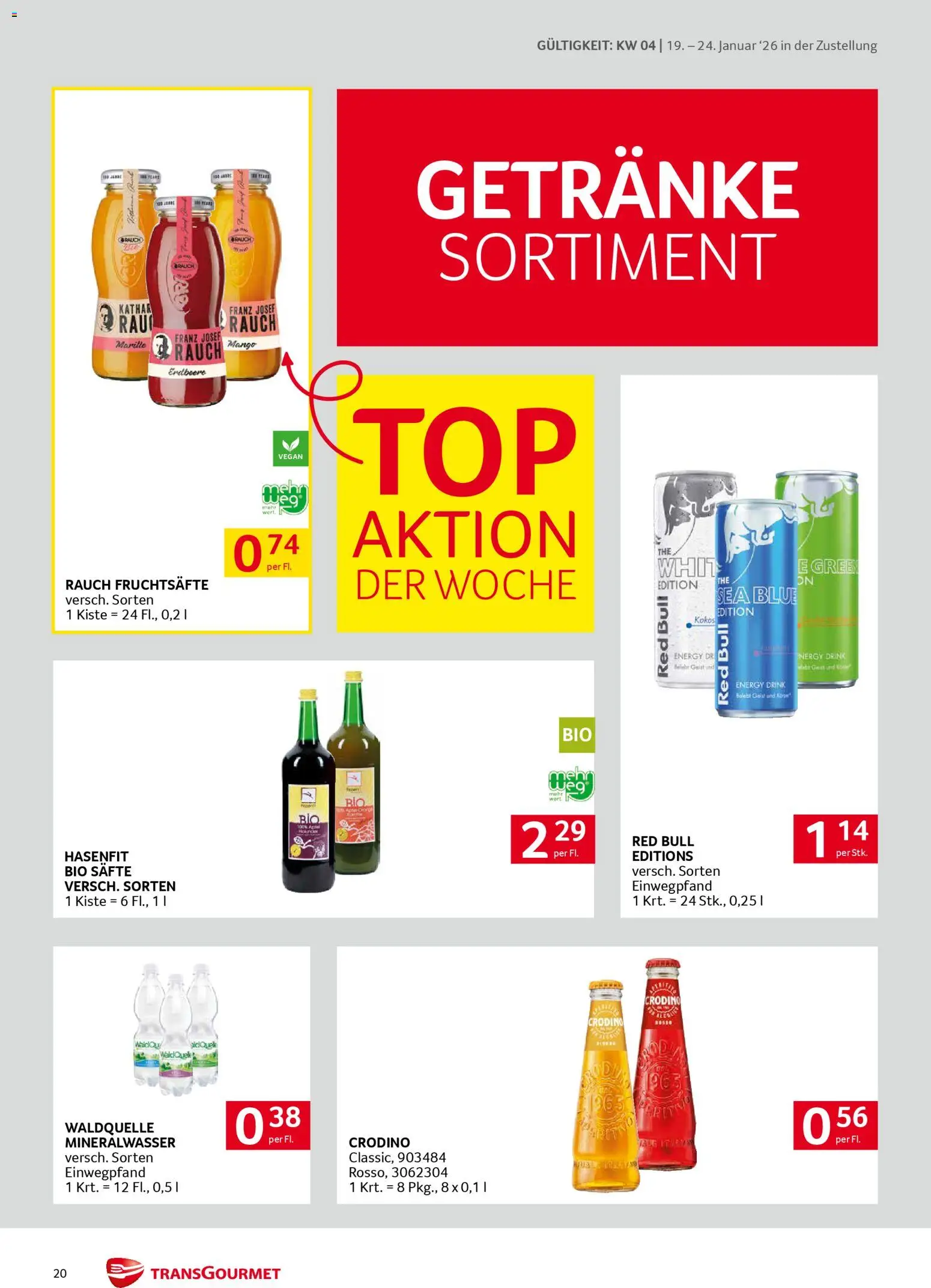 Transgourmet Zustellaktion gültig ab 19.01.2026 | Seite: 20 | Produkte: Mango