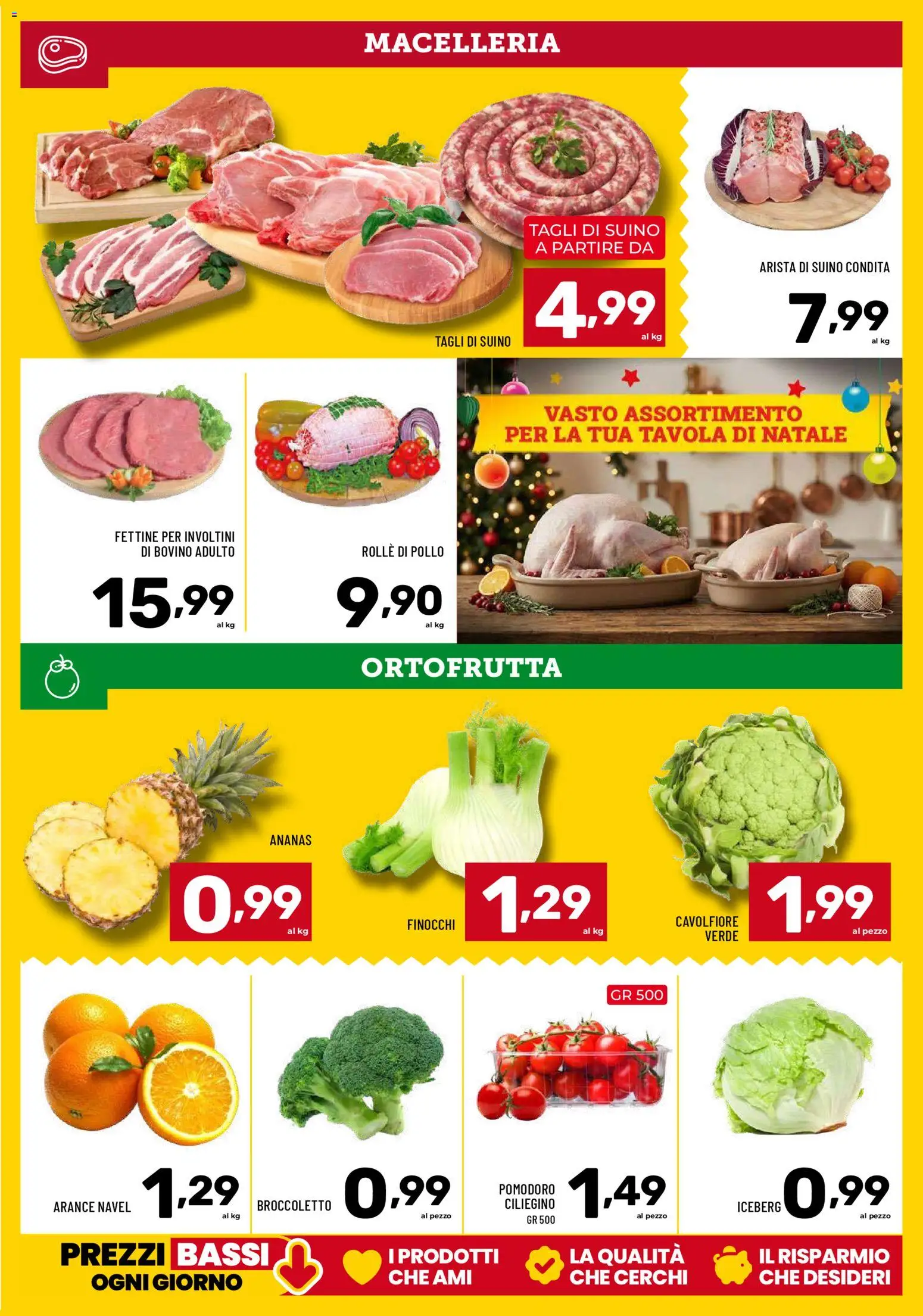 Volantino Il Centesimo del 18.12.2025 | Pagina: 7 | Prodotti: Pollo, Arance, Suino, Finocchi