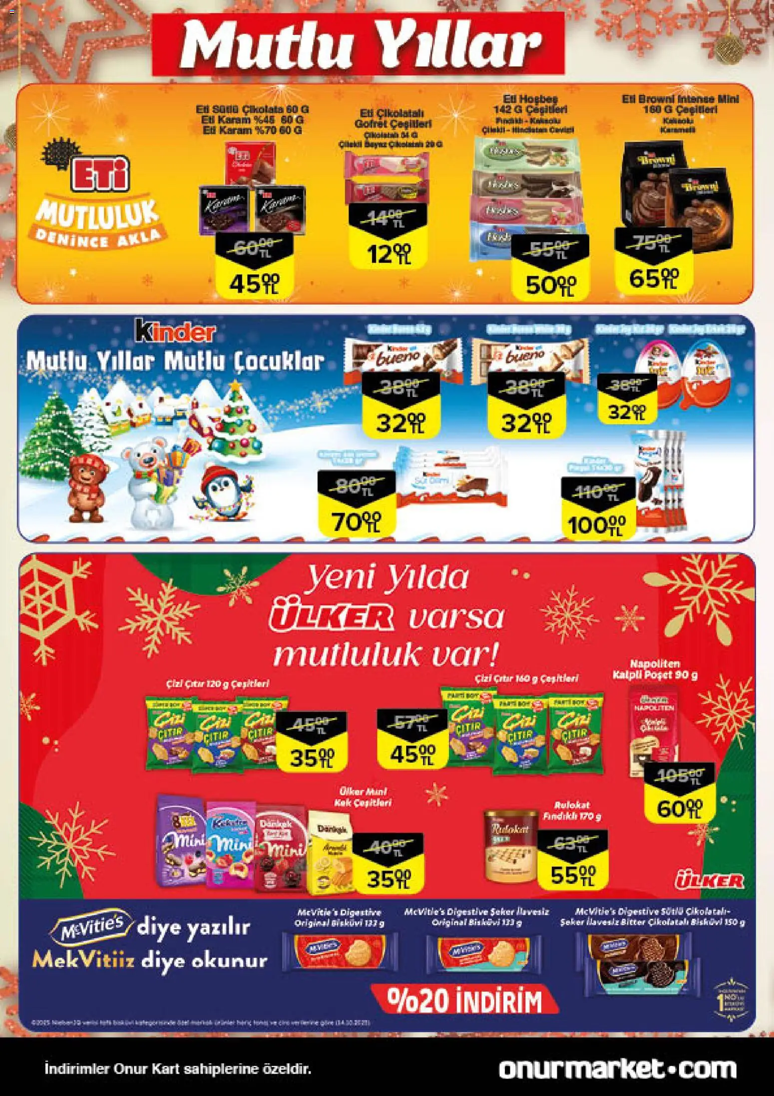 Onur Market Katalog - 16.12.2025 tarihinden itibaren geçerlidir | Sayfa: 6 | Ürünler: Gofret, Çikolata, Şeker, Bisküvi