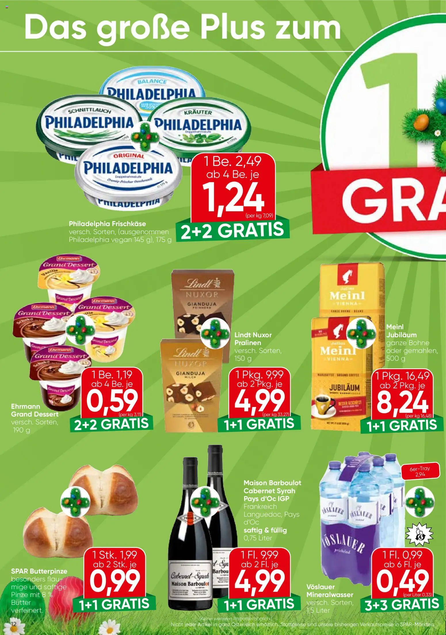 Spar Flugblatt - Oberösterreich gültig ab 31.03.2026 | Seite: 12 | Produkte: Butter