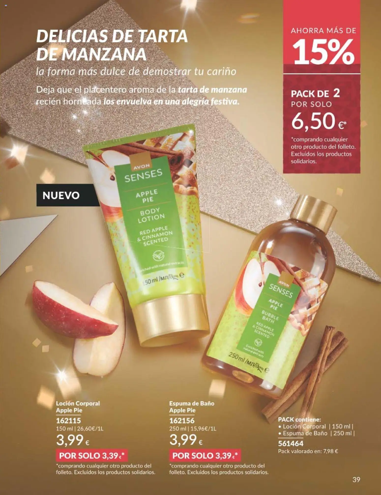 Catálogo AVON campaña 11 Black Friday │ válido desde el 01.11.2025 | Página: 39 | Productos: Espuma de baño, Manzana, Apple, Body