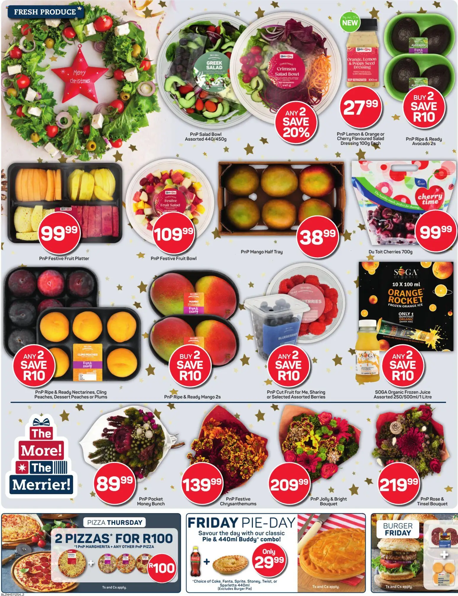 New Pick n Pay catalogue – valid from 22.12.2025 | Page: 2 | Products: Blueberries, Salad, Fruit, Mango