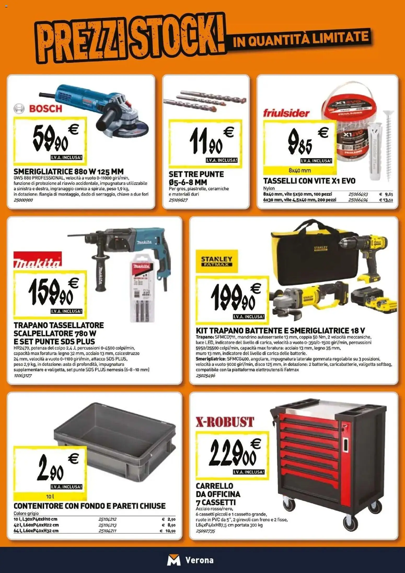 Volantino TECNOMAT del 26.03.2026 | Pagina: 20 | Prodotti: Carrello, Trapano, Smerigliatrice, Valigetta