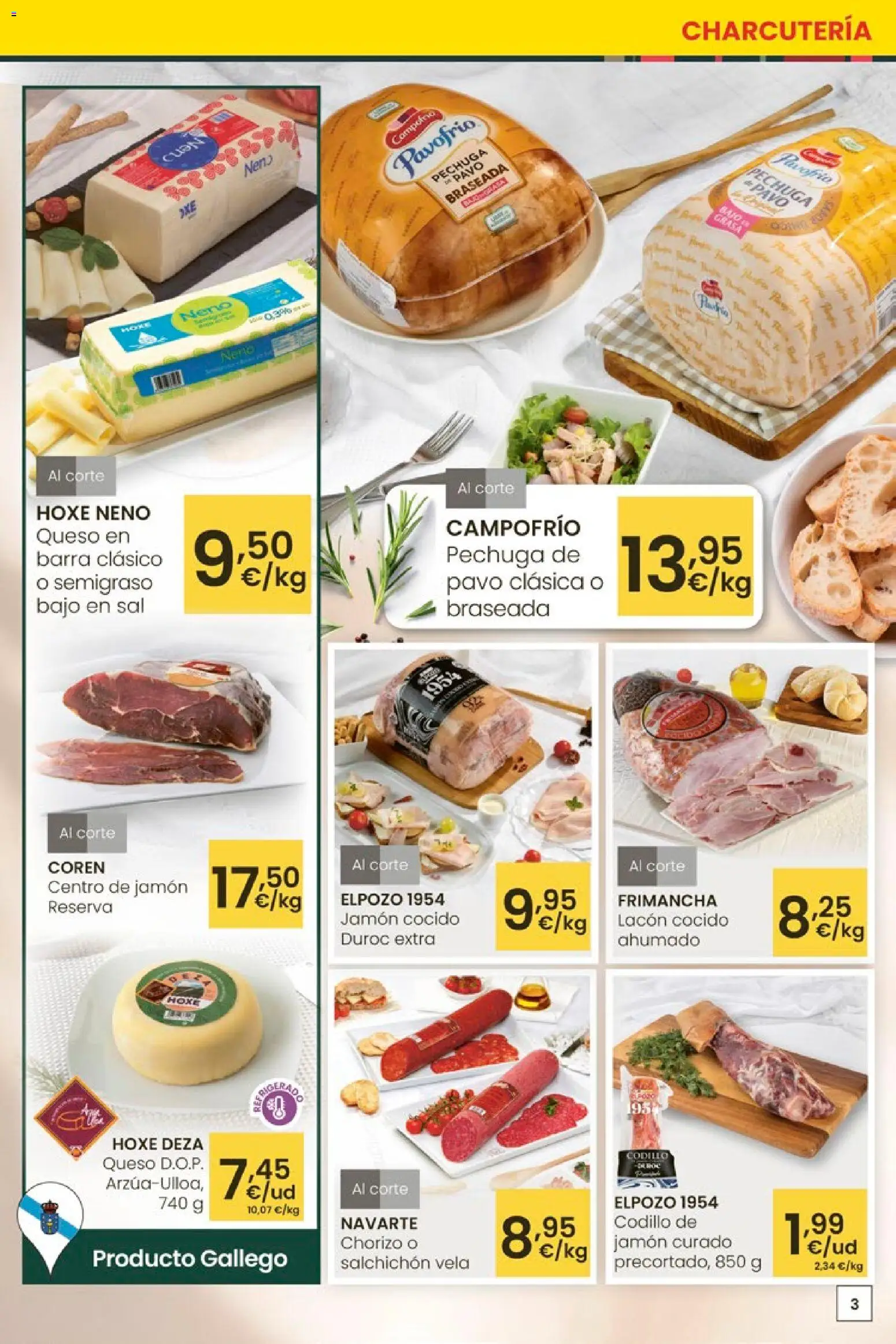 Eroski - Carnaval del ahorro │ válido desde el 12.02.2026 | Página: 3 | Productos: Queso, Jamón, Jamón cocido, Vela