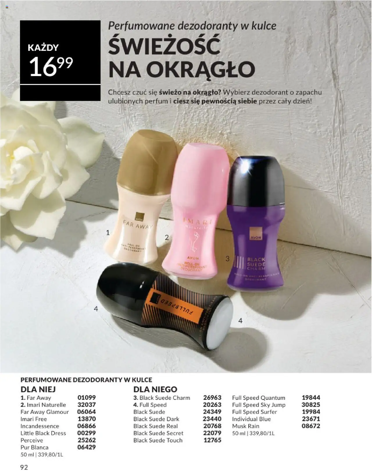 Avon Katalog 08 2025 od 01.08.2025 | Strona: 92 | Produkty: Dezodorant