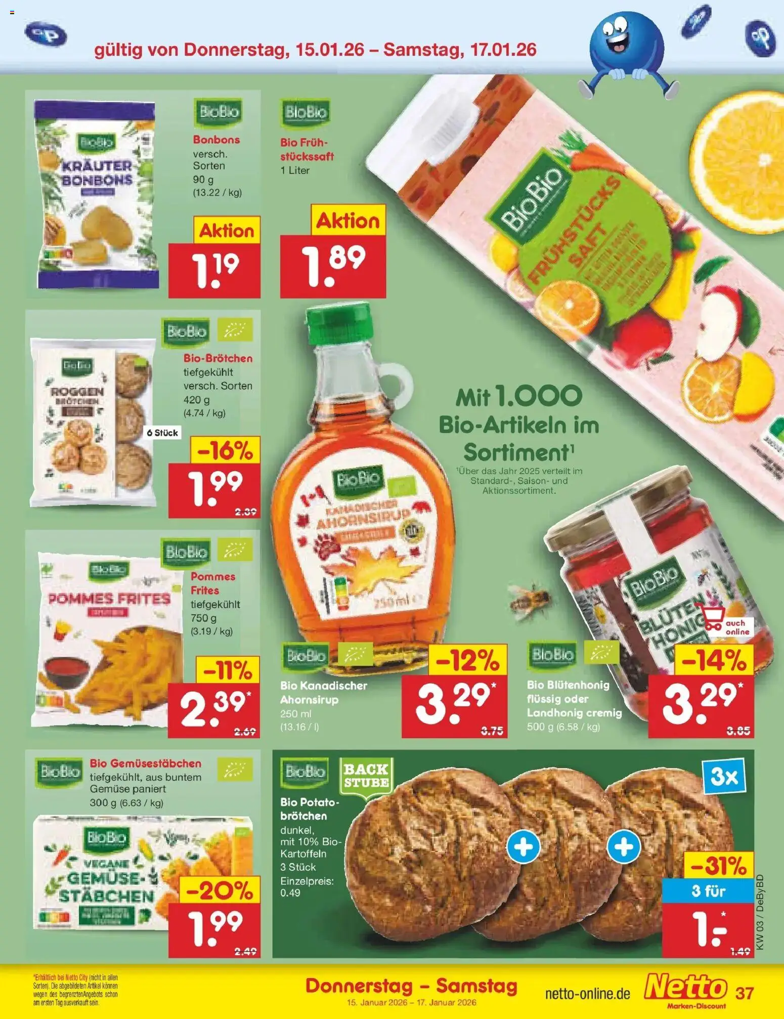Netto Marken-Discount prospekt Buttenwiesen	 – gültig ab 12.01.2026 | Seite: 51 | Produkte: Pommes, Pommes frites, Gemüse, Saft