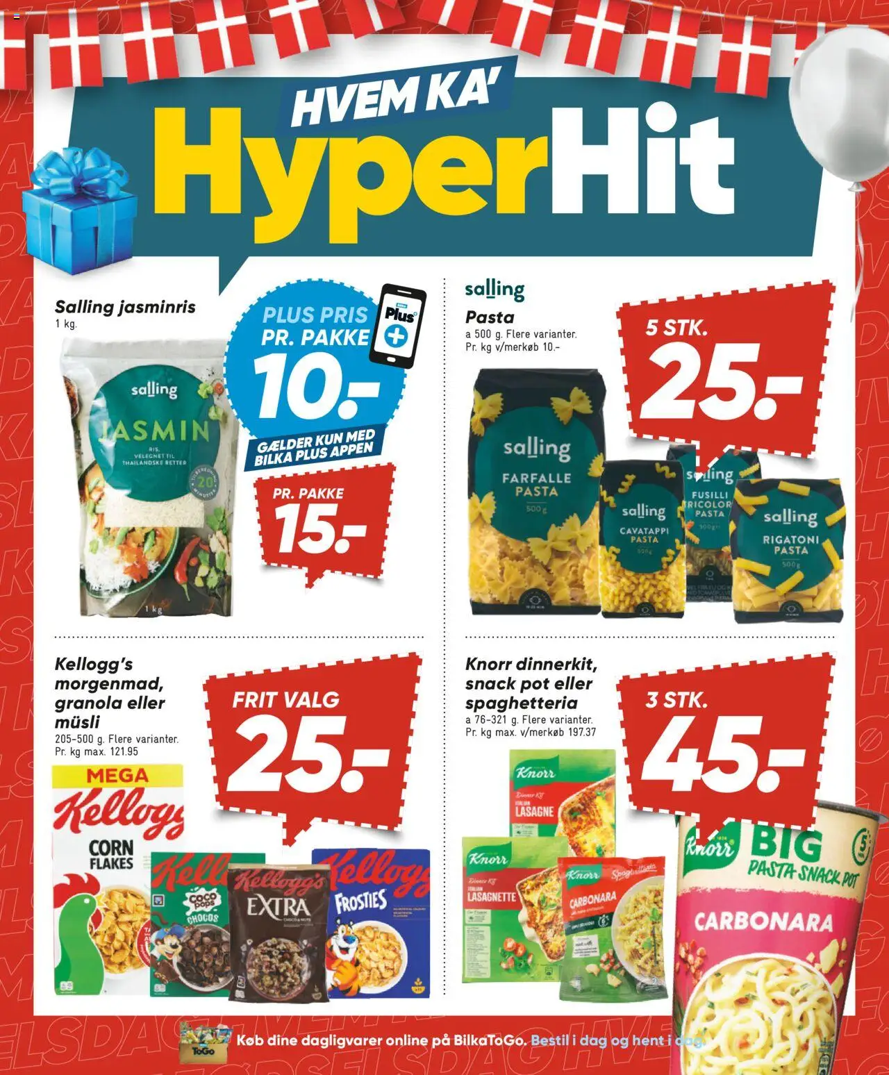 Bilka Tilbudsavis gyldig fra 01.08.2025 | Side: 19 | Produkter: Pasta, Müsli, Carpete