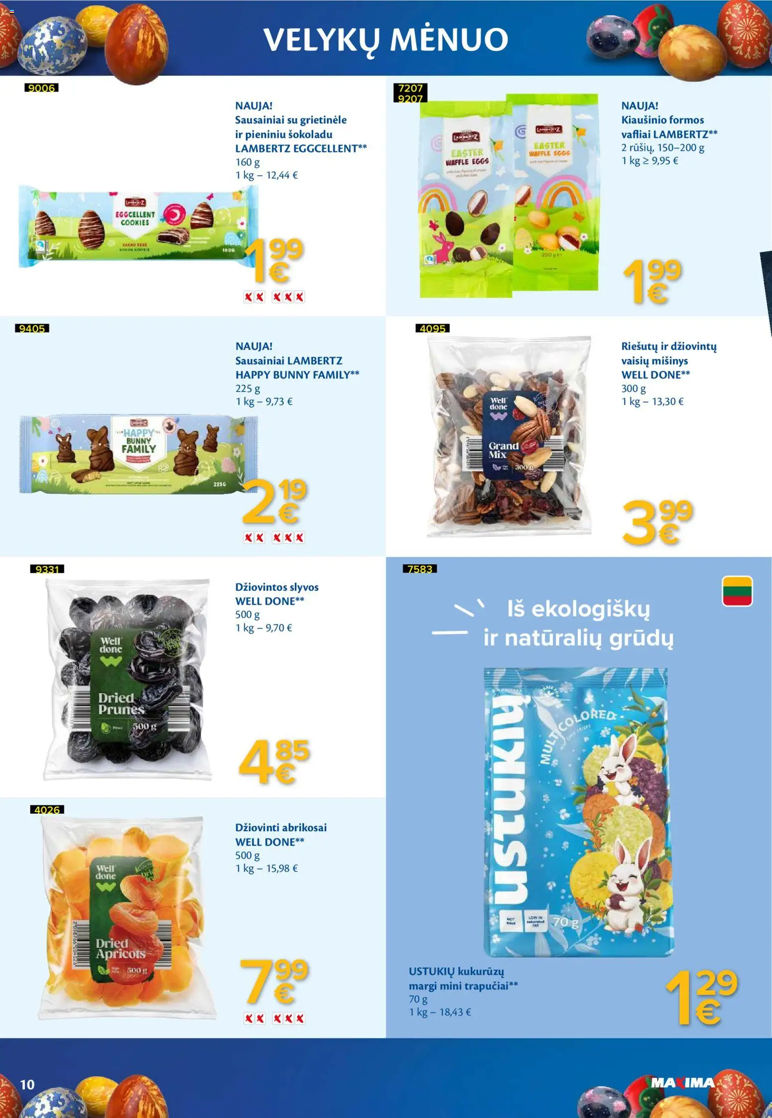 MAXIMA akcijos nuo 03.03.2026 | Puslapis: 10 | Prekių: Grietinėlė, Sausainiai, Vafliai