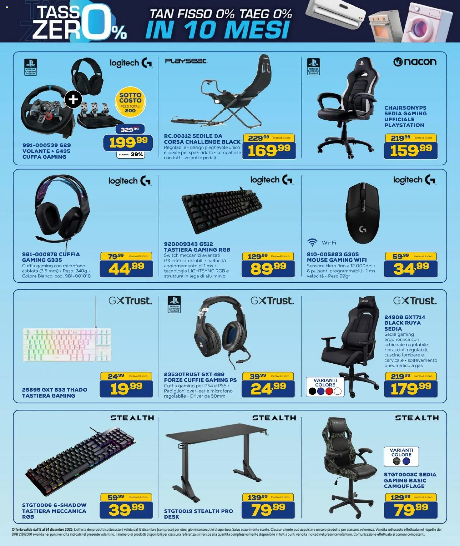 Volantino BRUNO del 12.12.2025 | Pagina: 13 | Prodotti: Mouse, Tastiera, Cuffie, Cuscino