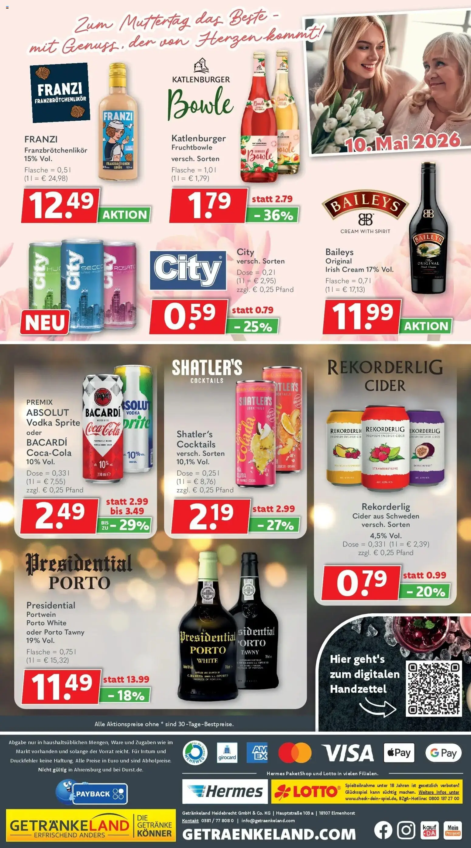 Getränkeland Getränkeangebote – gültig ab 27.04.2026 | Seite: 8 | Produkte: Mixer, Likör, Mango, Vodka