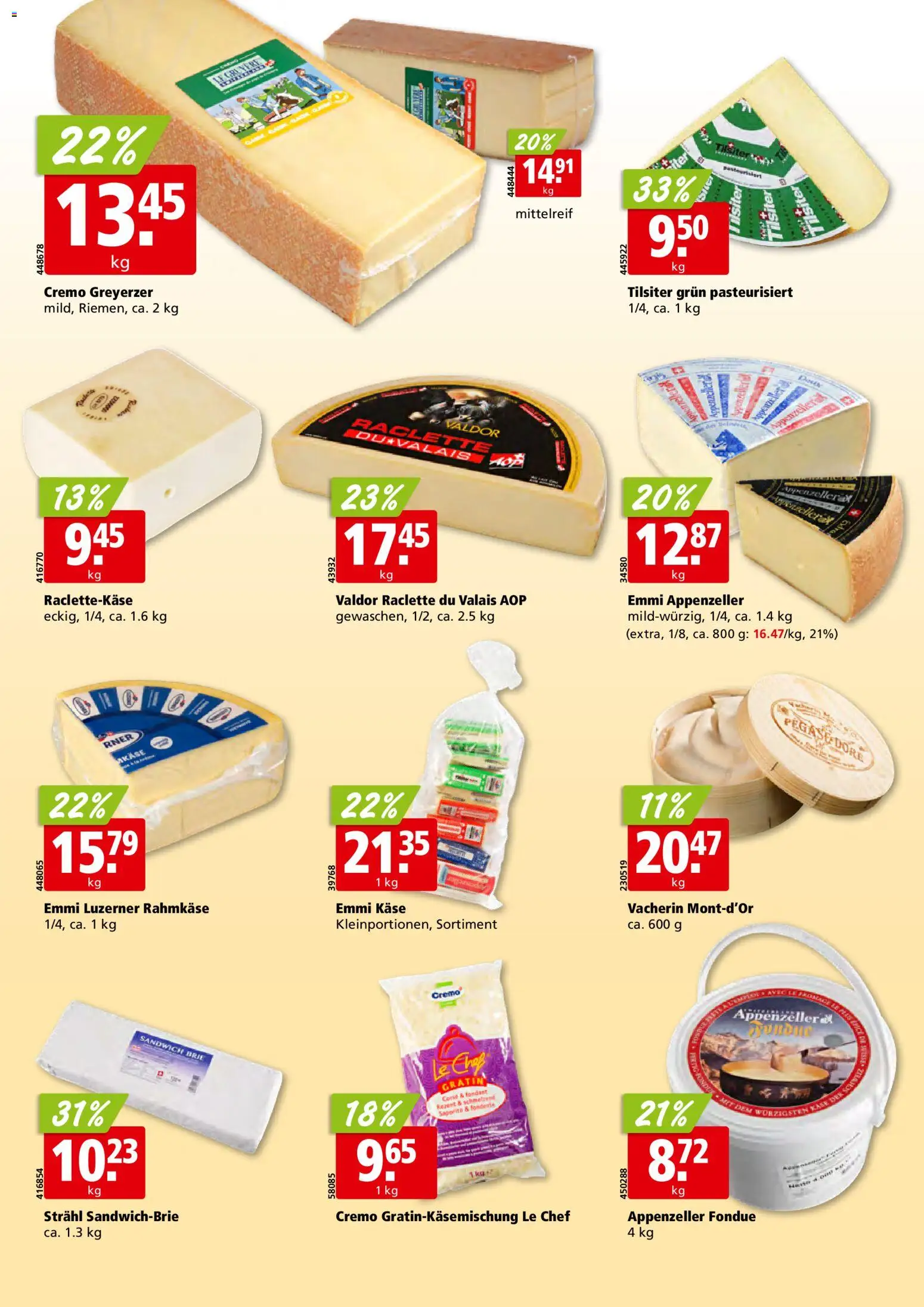Aligro Aktionen Schlieren, Gossau SG, Frauenfeld, Rapperswil-Jona, Sargans, Bern, Brüttisellen, Pratteln, Emmen, Spreitenbach – gültig ab 26.01.2026 | Seite: 16 | Produkte: Käse, Raclette, Fondue