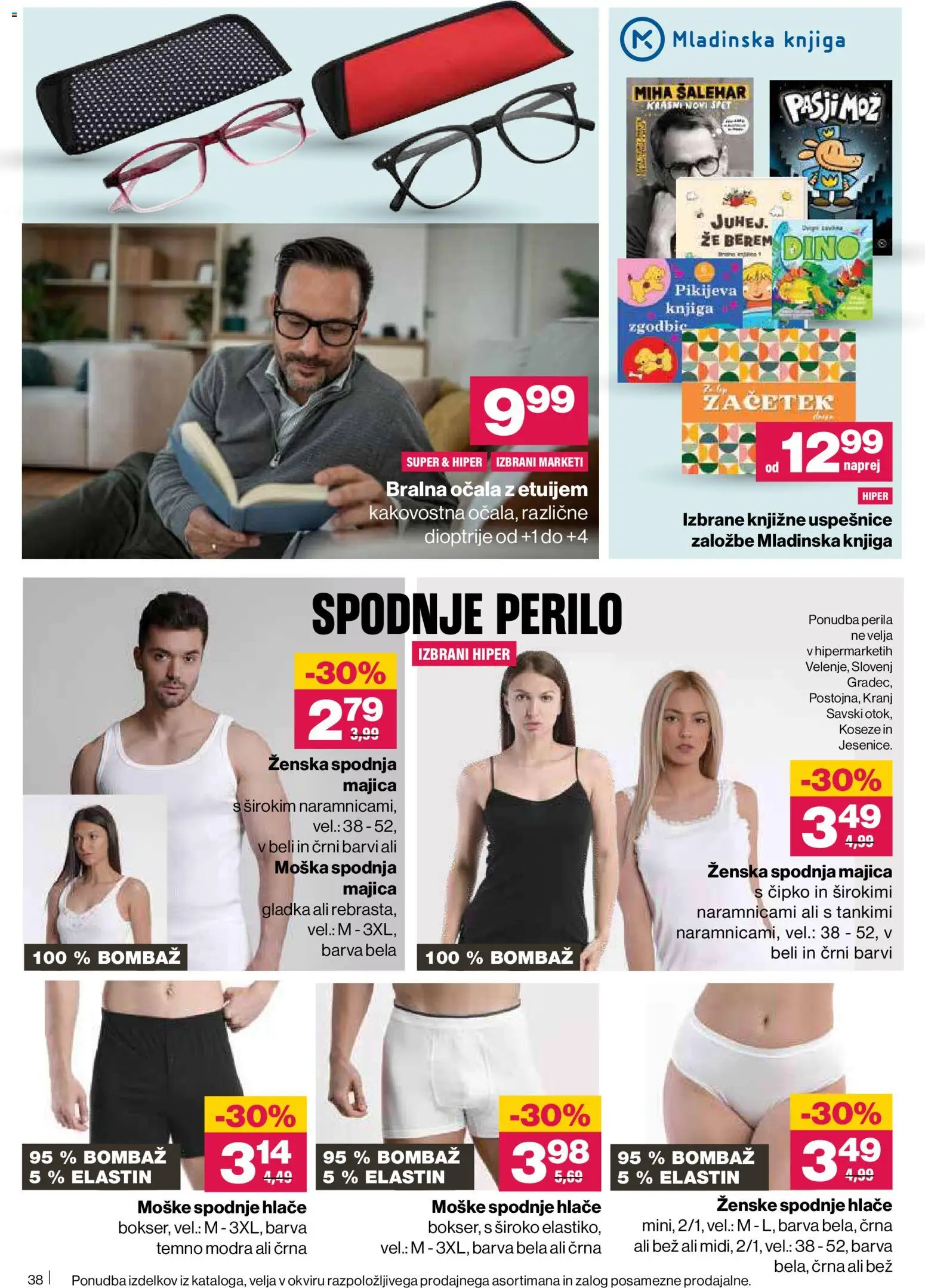 Novi Mercator katalog ponudbe – veljaven od 05.03.2026 | Stran: 38 | Izdelki: Majica, Barva, Spodnje perilo, Ocala