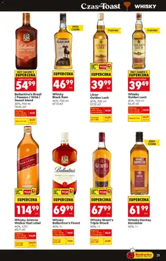Pogląd oferty "Whisky Johnnie Walker Red Label, 40%, 1,75 l" - ważna od 02.01.2026 | Strona: 29 | Produkty: Karta, Black ram, Red label, Blender