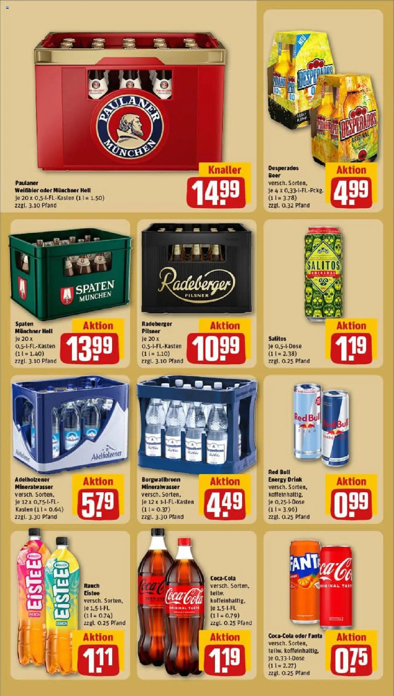 Rewe prospekt Simmern	 - gültig ab dem 27.07.2025 | Seite: 22 | Produkte: Fanta, Adelholzener, Mineralwasser, Paulaner