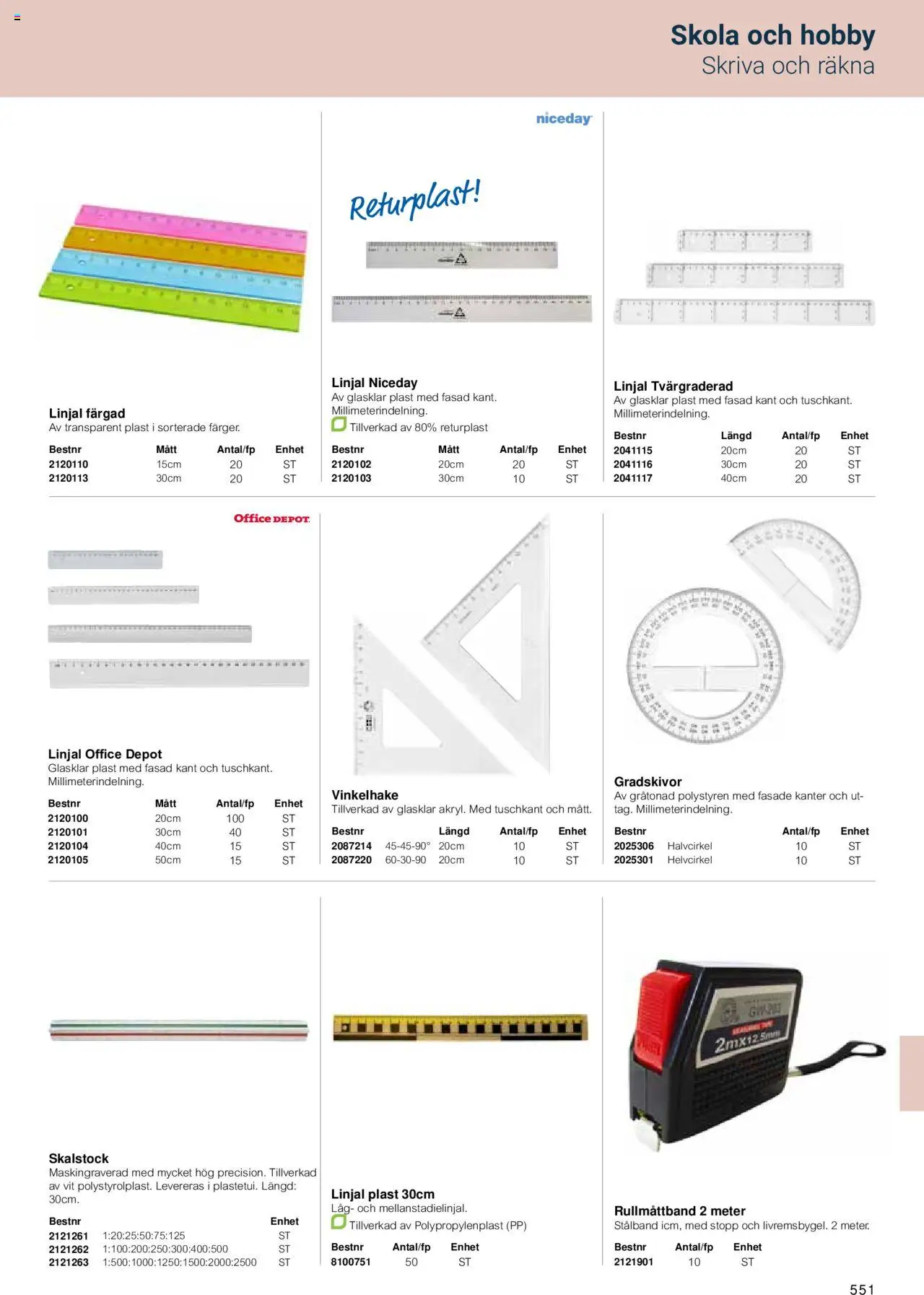 Office Depot reklamblad aktuell från 15.02.2024 | Sida: 553 | Produkter: Linjal