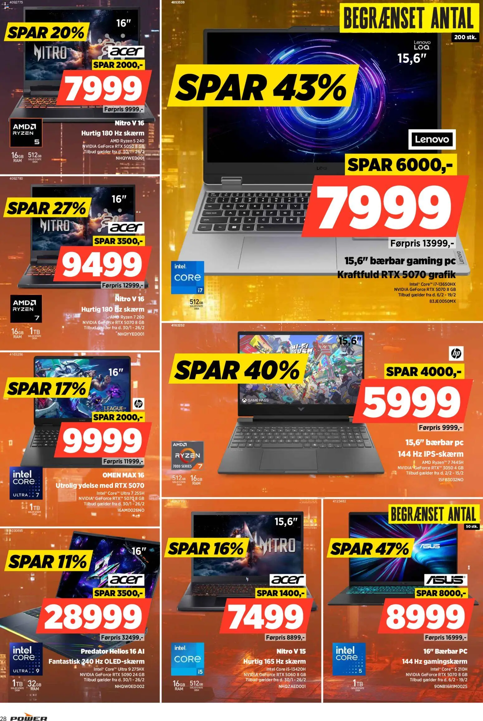 Power tilbudsavis – gyldig fra 13.02.2026 | Side: 28 | Produkter: Skærm, Disk, PC, Gaming PC