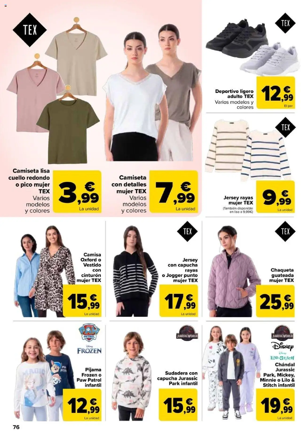 Carrefour folleto │ válido desde el 26.08.2025 | Página: 76 | Productos: Camisa, Sudadera, Chaqueta, Pijama