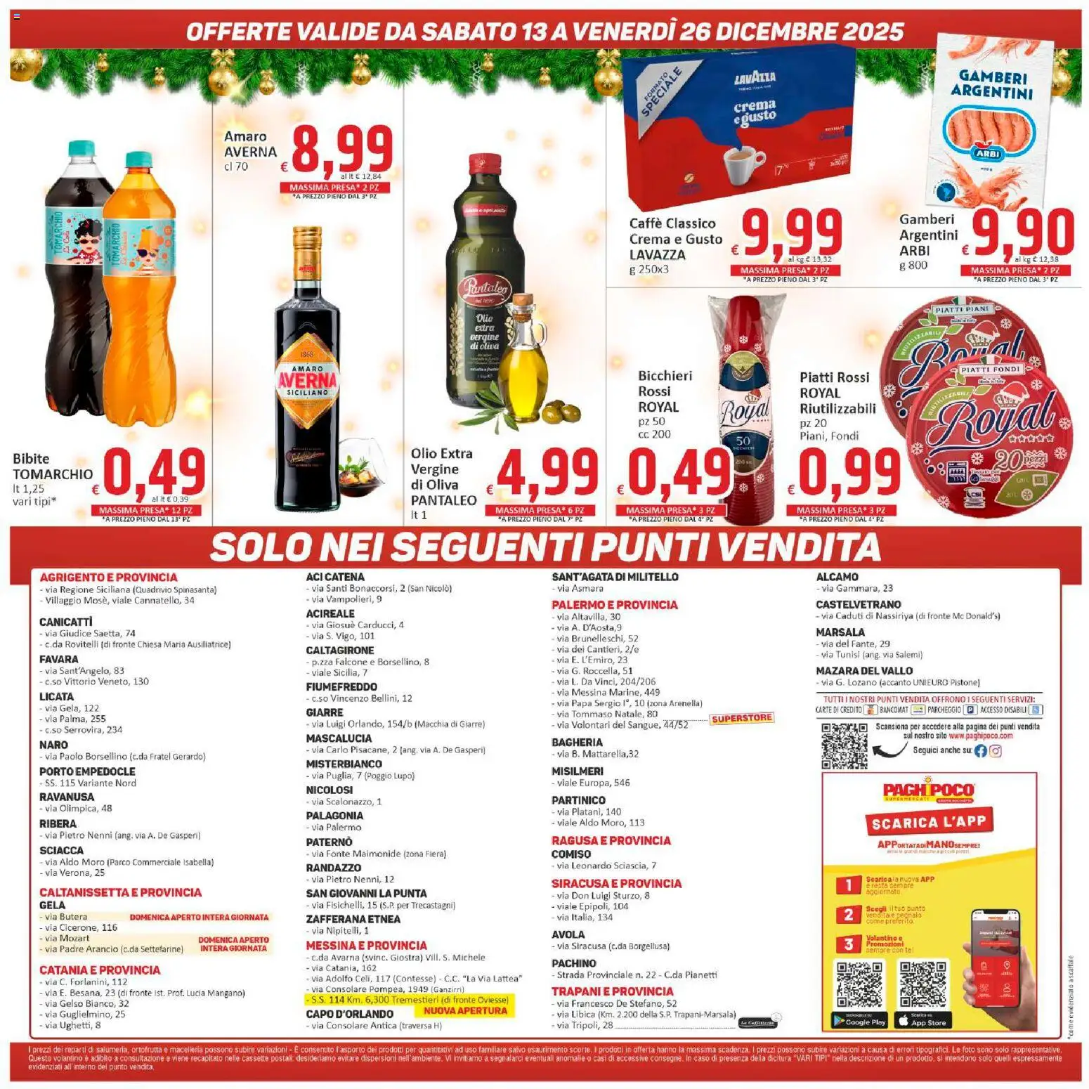 Volantino Paghi Poco del 13.12.2025 | Pagina: 24 | Prodotti: Crema, Caffè, Bibite, Presa