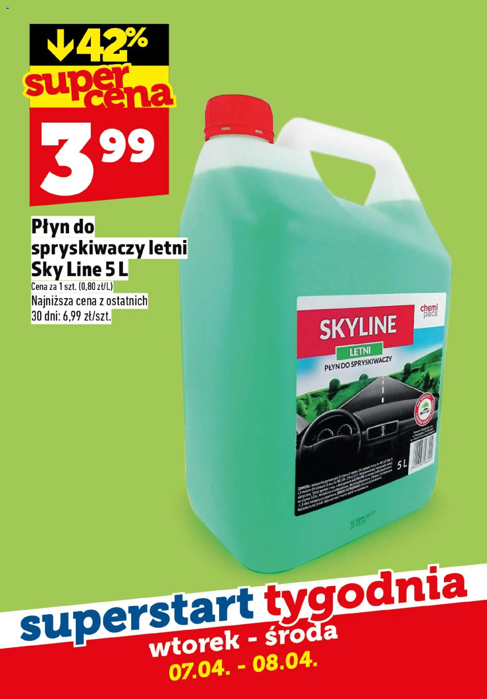 Topaz gazetka - Superstart tygodnia od 07.04.2026 | Strona: 7 | Produkty: Płyn do spryskiwaczy letni, Płyn do spryskiwaczy