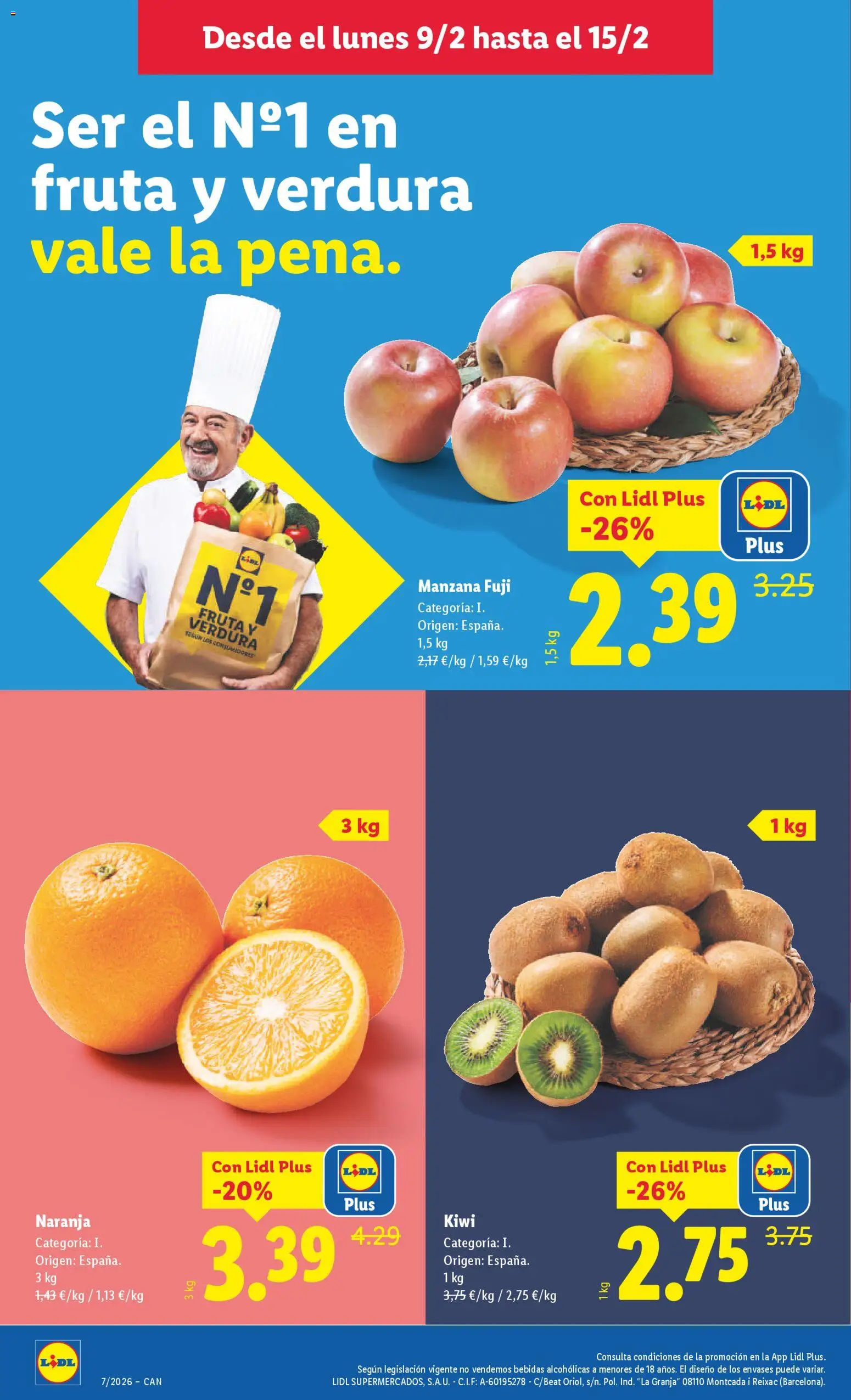 Lidl - Canarias │ válido desde el 09.02.2026 | Página: 2 | Productos: Kiwi, Manzana, Apple