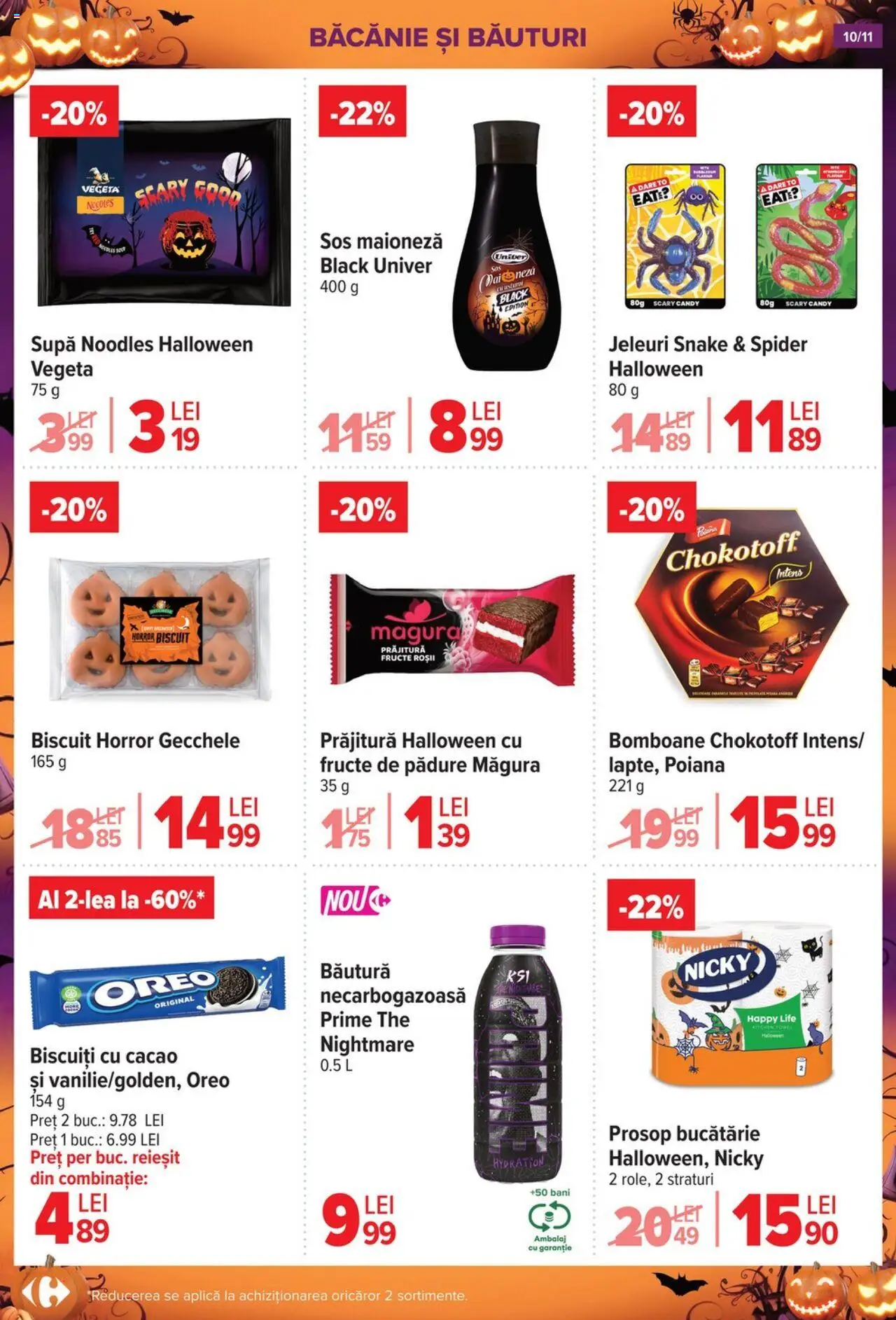 Noul catalog Carrefour – valabil de la 15.10.2025 | Pagină: 10 | Produse: Prăjitură, Bomboane, Maioneză, Jeleuri