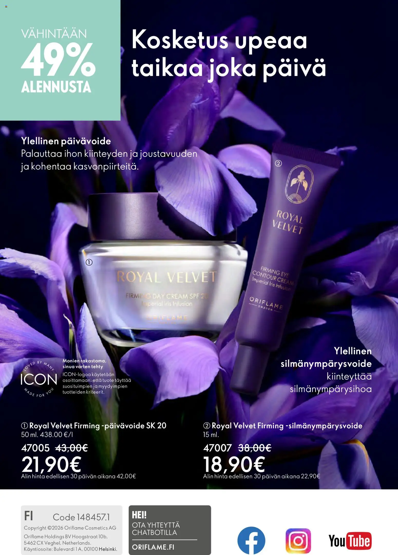 Oriflame - Esite 03 – voimassa 18.02.2026 alkaen | Sivu: 180 | Tuotteet: Silmänympärysvoide