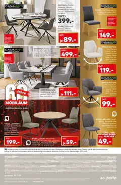 Porta! Prospekt 	 ab 27.10.2025 gültig | Seite: 12 | Produkte: Tisch, Stuhl, Bad