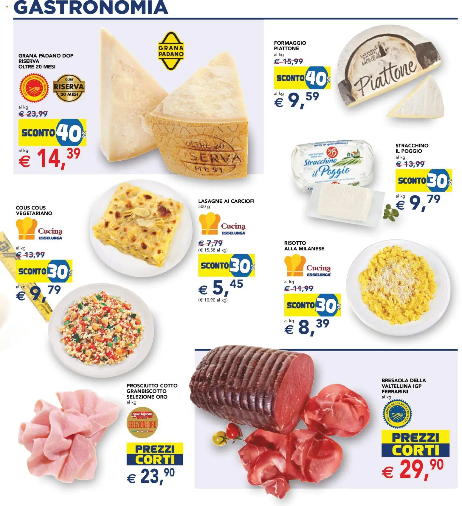 Volantino Esselunga S del 17.11.2025 | Pagina: 14 | Prodotti: Bresaola, Formaggio, Cous cous, Grana Padano