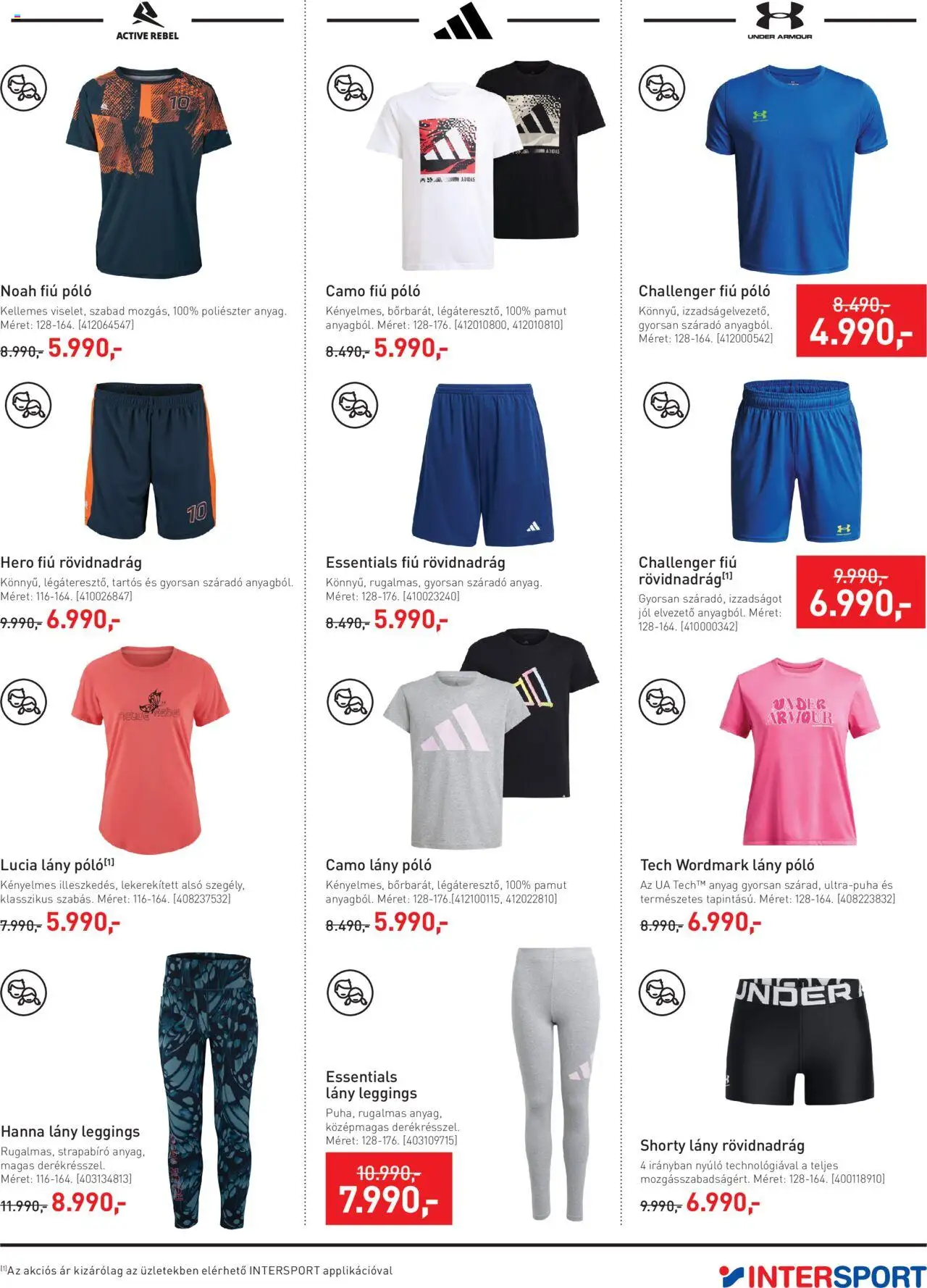 Intersport akciós ujság - amely érvényes a következő dátumtól: 19.08.2025 | Oldal: 3 | Termékek: Under armour, Rövidnadrág, Leggings