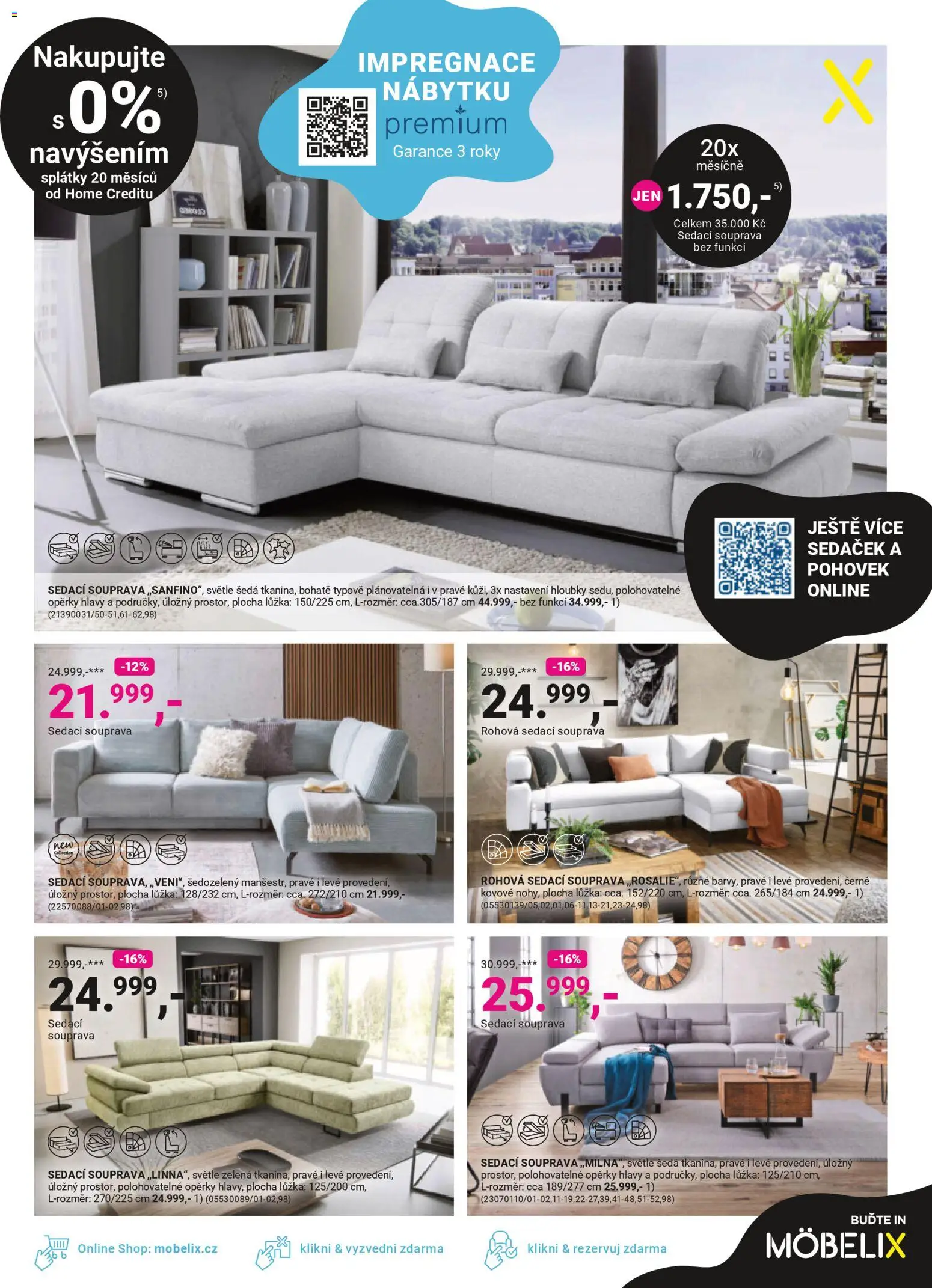 Möbelix Black Friday od 24.11.2025 | Strana: 5 | Produkty: Sedací souprava