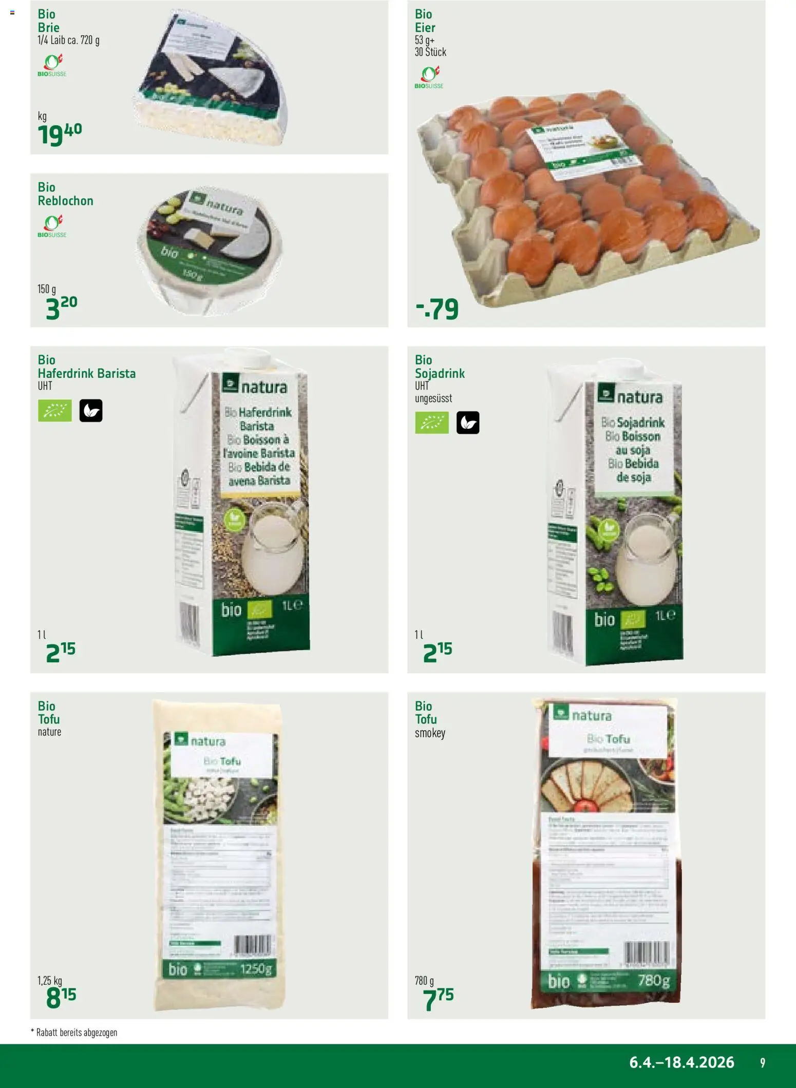 Prodega aktionen Natura – gültig ab 06.04.2026 | Seite: 9 | Produkte: Eier