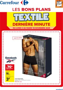Carrefour - Prévisualisation de Carrefour catalogue les bons plans textile valide à partir de 03.11.2025