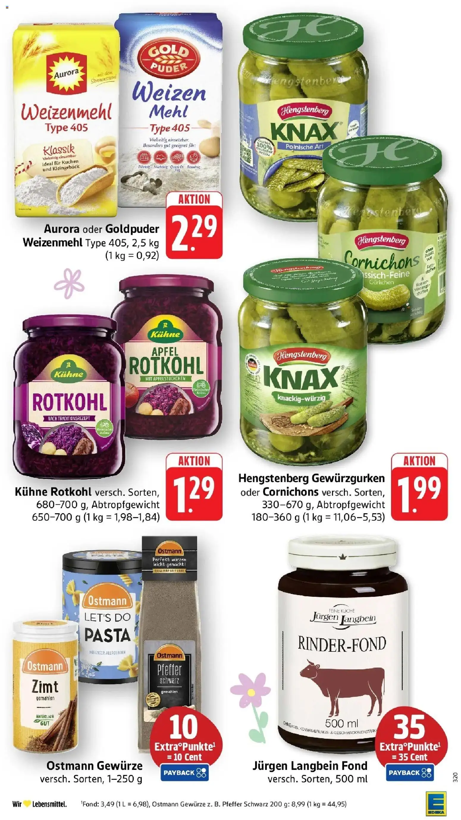 Edeka prospekt Bitburg	 – gültig ab 22.03.2026 | Seite: 30 | Produkte: Mehl, Rotkohl, Küche, Puder