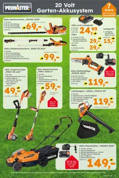 Globus Baumarkt Prospekt 	 ab 19.01.2026 gültig | Seite: 11 | Produkte: Rasenmäher, Koffer, Ladegerät