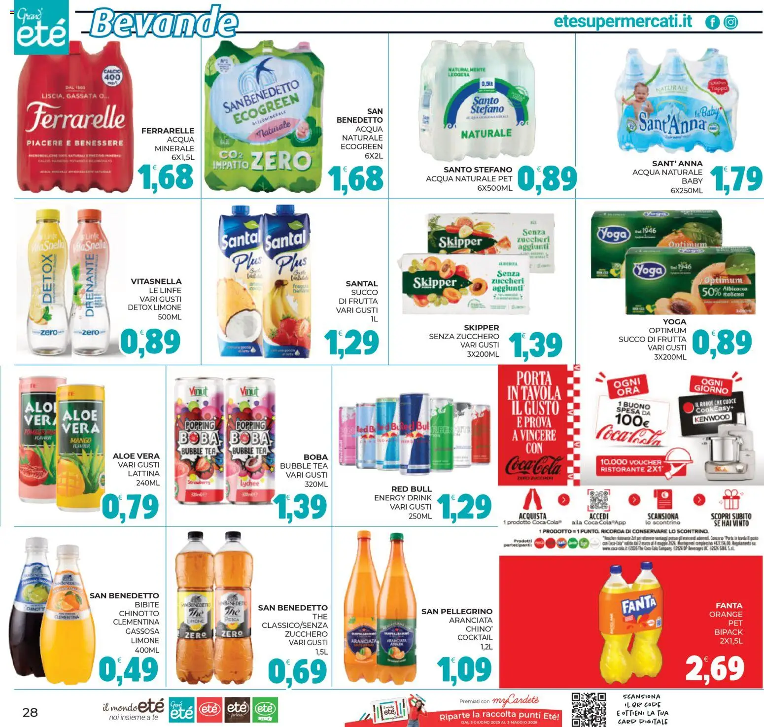 Volantino Eté del 24.03.2026 | Pagina: 28 | Prodotti: Tè, Limone, Red Bull, Ferrarelle