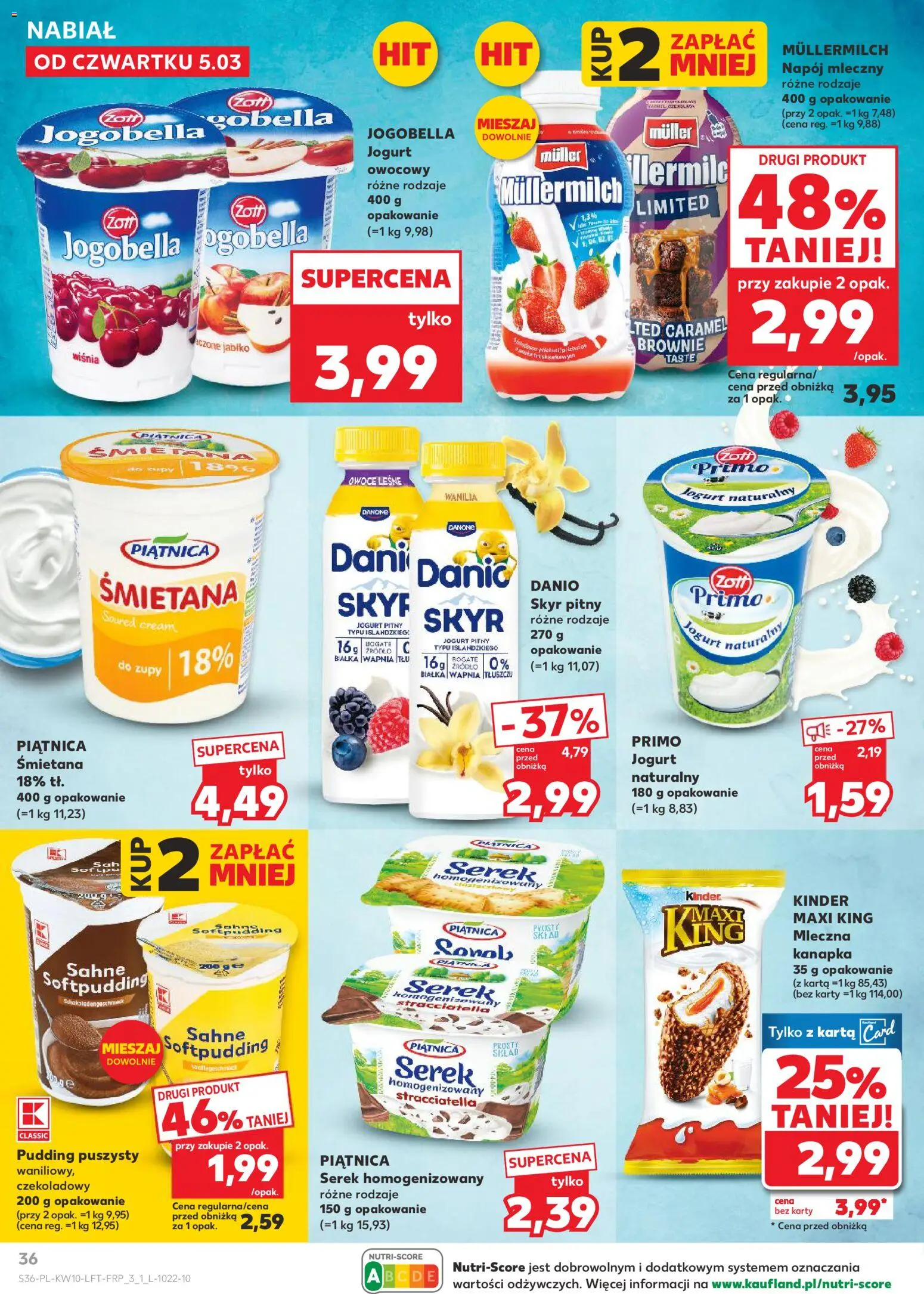 Kaufland gazetka od 05.03.2026 | Strona: 36 | Produkty: Piwo pszeniczne, Chrzan, Makaron, Sałatka