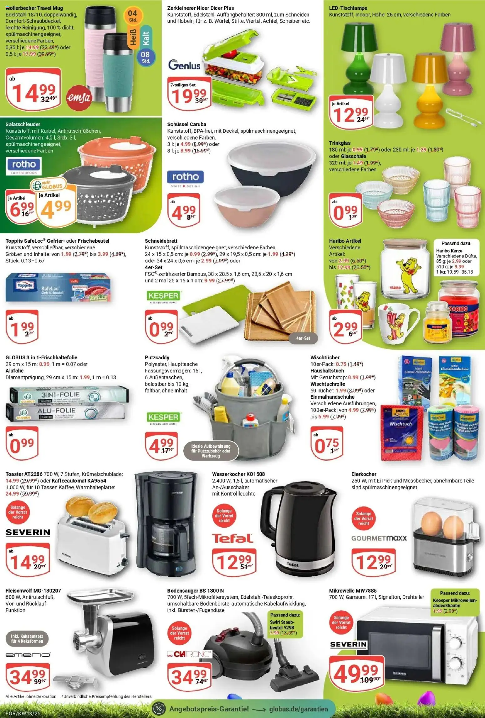 Globus prospekt Forchheim	 – gültig ab 23.03.2026 | Seite: 5 | Produkte: Mikrowelle, Wasserkocher, Toaster, Eierkocher