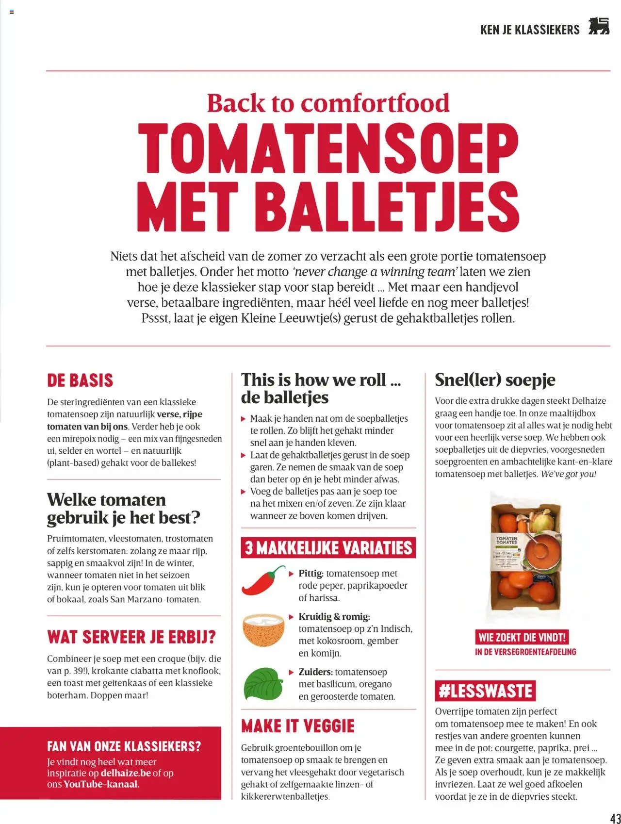  | Pagina: 43 | Producten: Gehakt, Tomaten, Prei, Gember