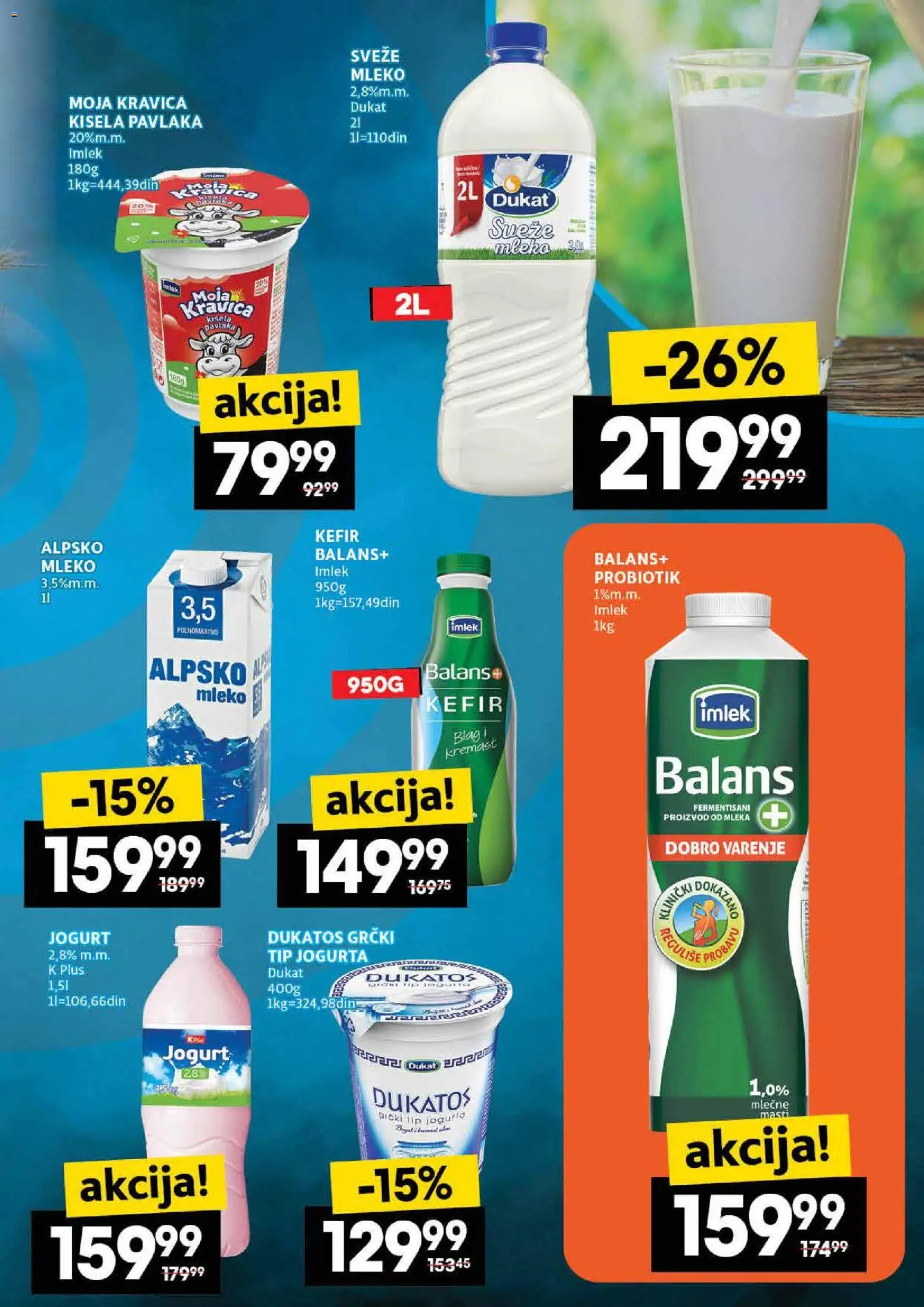 Idea katalog - važi od 22.01.2026 | Strana: 11 | Proizvode: Kisela pavlaka, Sveže mleko, Dukatos, Pavlaka