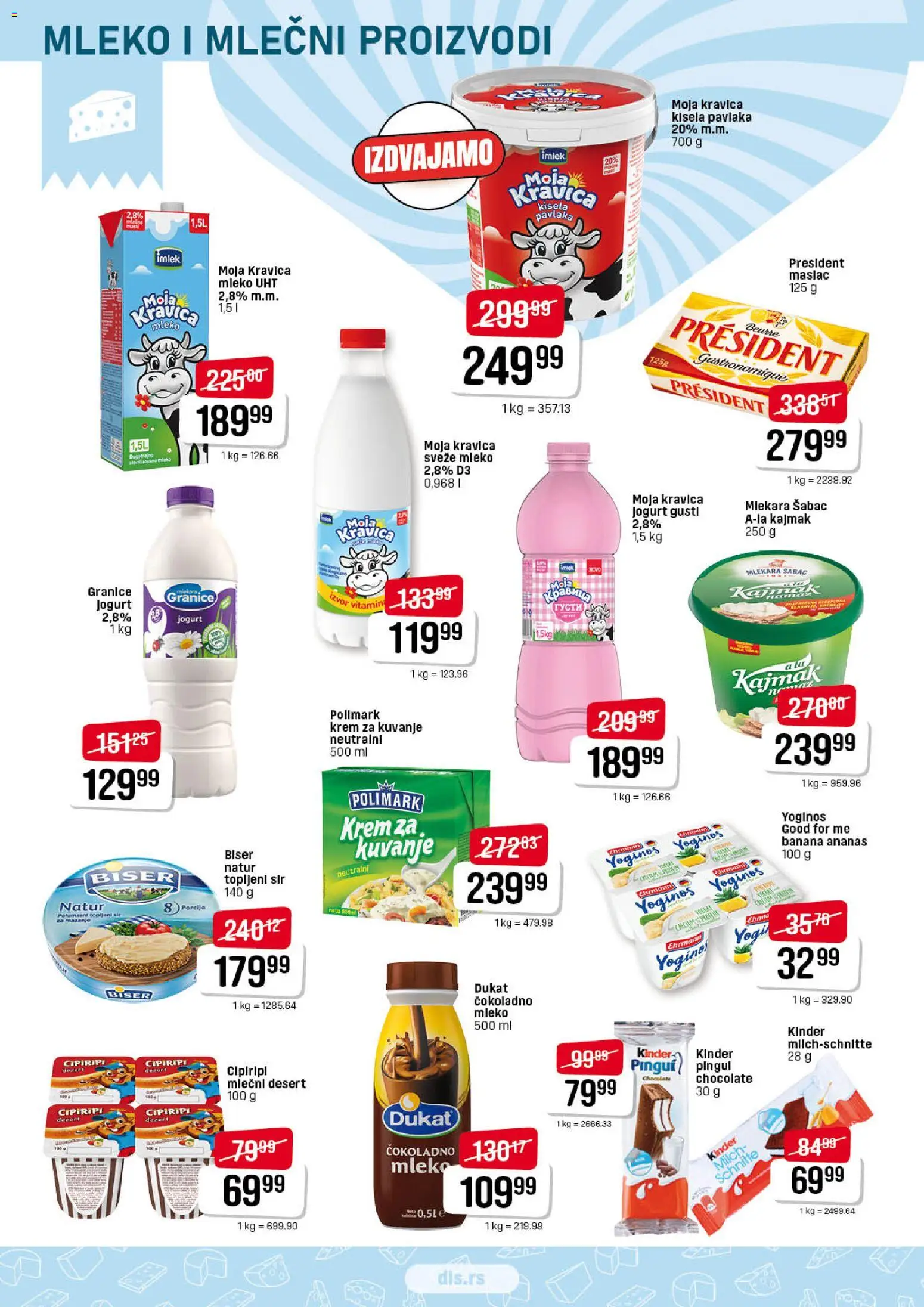 Super DIS katalog - važi od 06.11.2025 | Strana: 4 | Proizvode: Moja kravica, Mleko, Sir, Topljeni sir