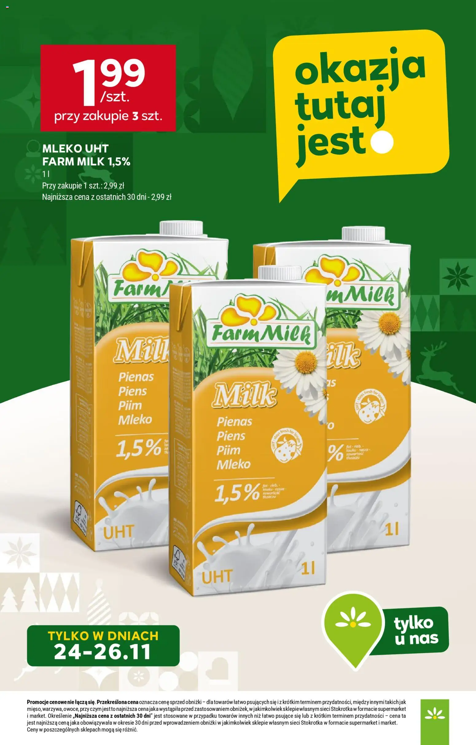 Stokrotka Gazetka od 20.11.2025 | Strona: 7 | Produkty: Stokrotka, Mleko