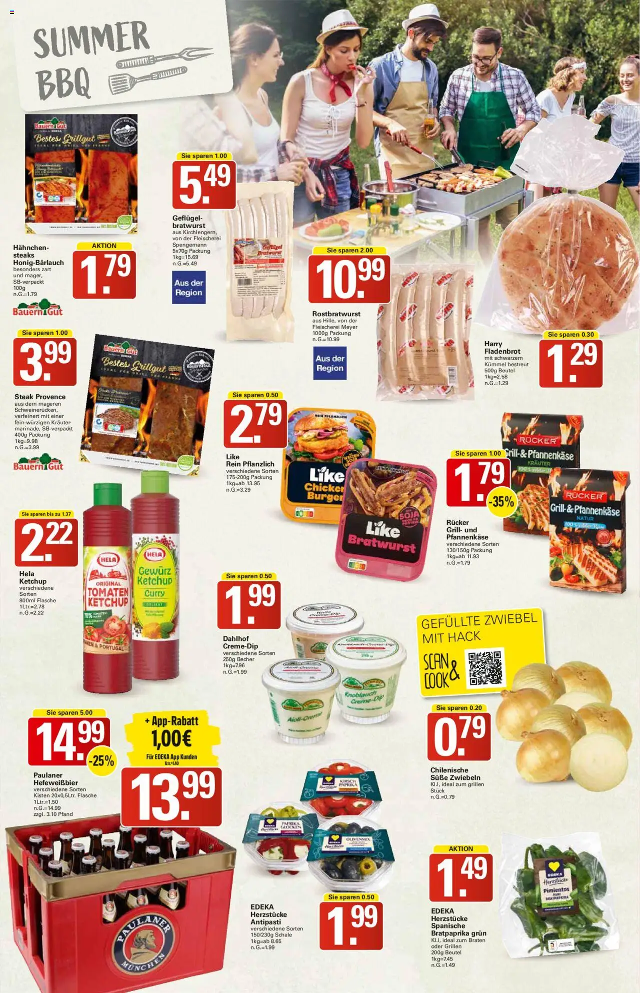 WEZ Prospekt - gültig ab dem 18.08.2025 | Seite: 11 | Produkte: Bratwurst, Zwiebeln, Ketchup, Paulaner