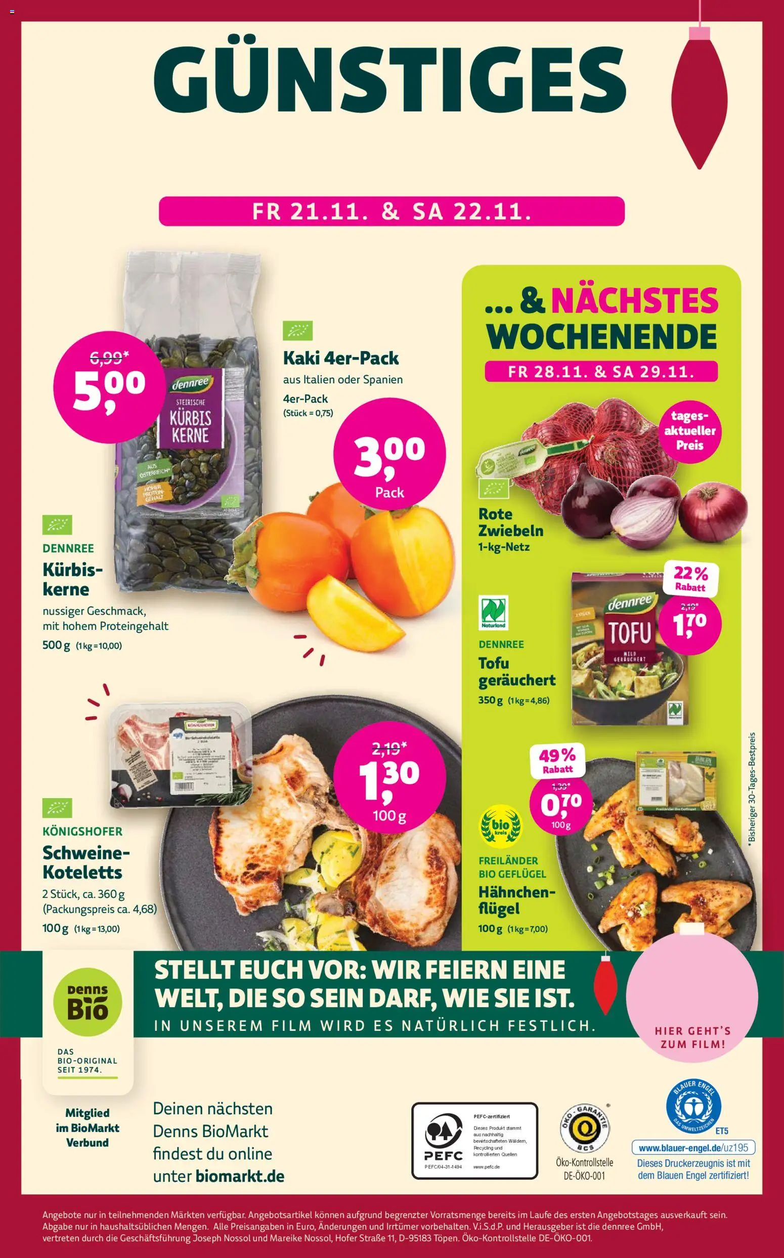 BioMarkt - Black Friday – gültig ab 19.11.2025 | Seite: 16 | Produkte: Hahnchen, Zwiebeln, Kaki, Kürbis