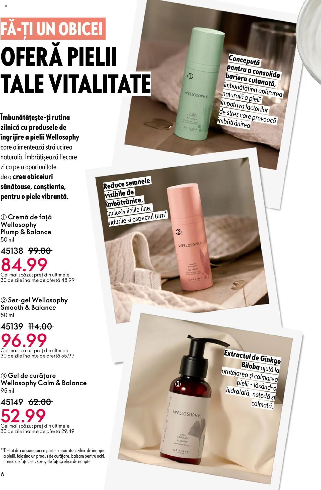Noul catalog Oriflame – valabil de la 01.10.2025 | Pagină: 6 | Produse: Elixir, Gel de curățare, Balsam, Cremă