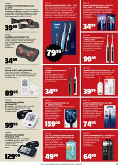 Tokmanni-mainoslehti voimassa 30.10.2025 alkaen | Sivu: 95 | Tuotteet: Sähköhammasharja, Harja, Hammasharja, Laturi